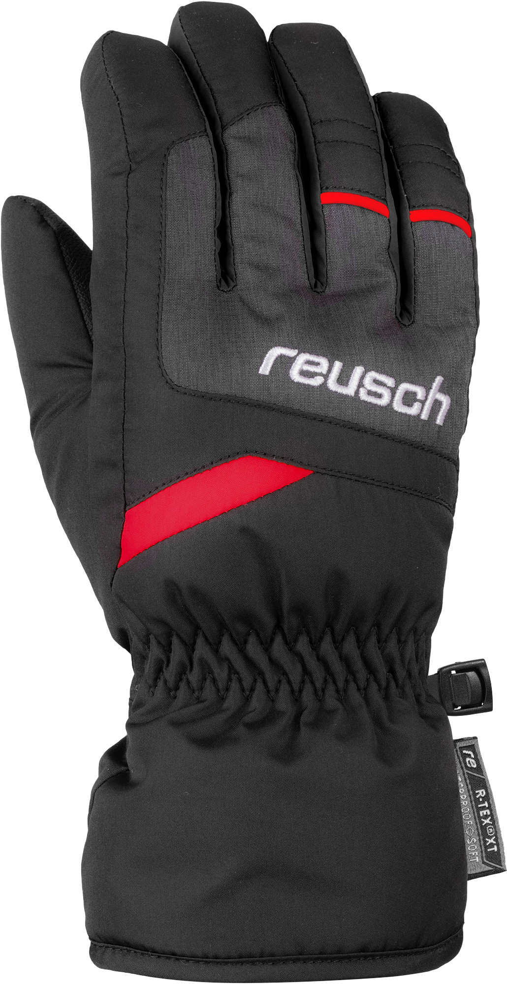 Перчатки Горнолыжные Reusch 2020-21 Bennet R-Tex Xt Black/Black Melange/Fire Red Inch 3