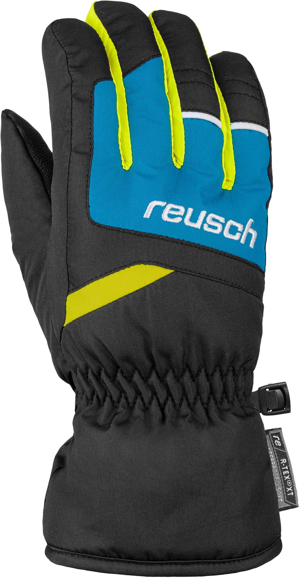 Перчатки Горнолыжные Reusch Bennet R-Tex Xt Black/Brilliant Blue/Safety Yellow Inch 4