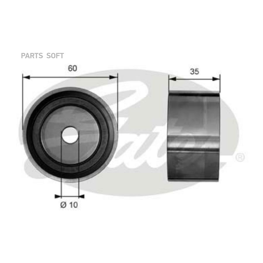 

GATES Ролик ГРМ GATES T41040