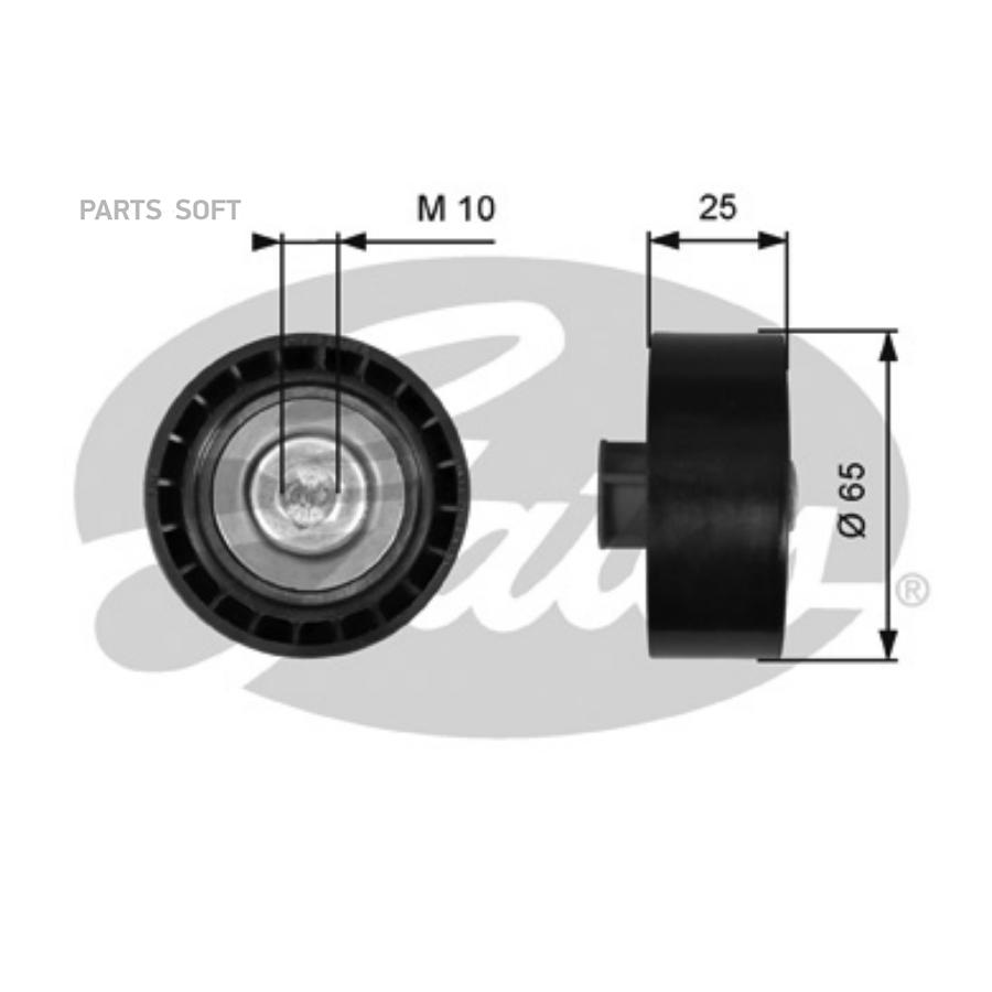 

GATES Ролик ручейкового ремня GATES T36539