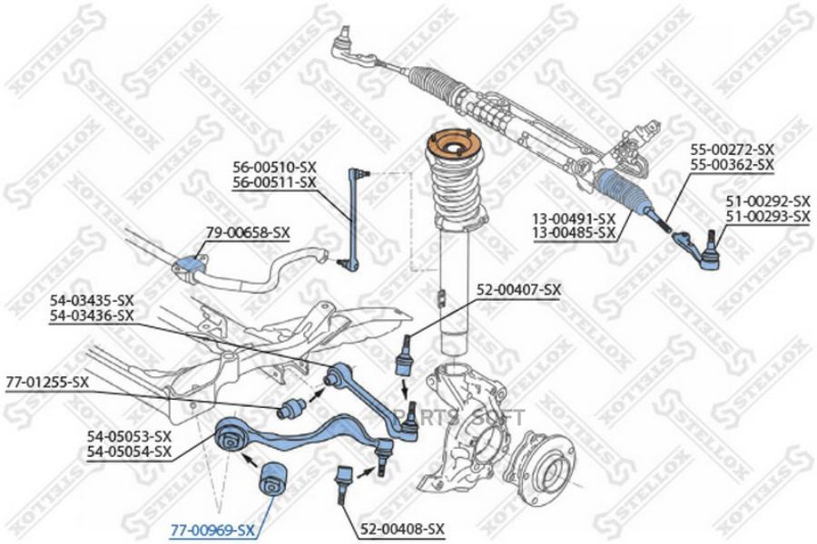 

STELLOX Сайлентблок STELLOX 7700969sx