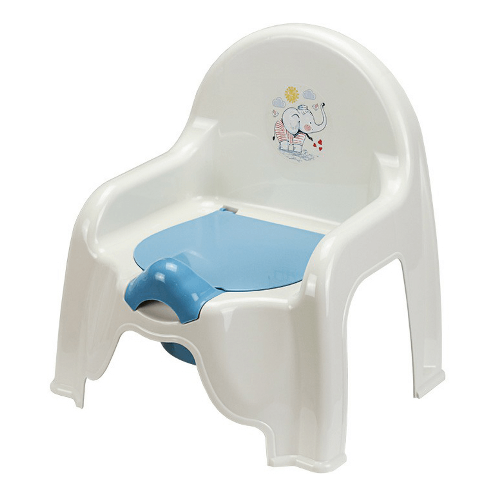 Горшок-стульчик для девочки Idea белый 30,5 x 35 x 26,5 см