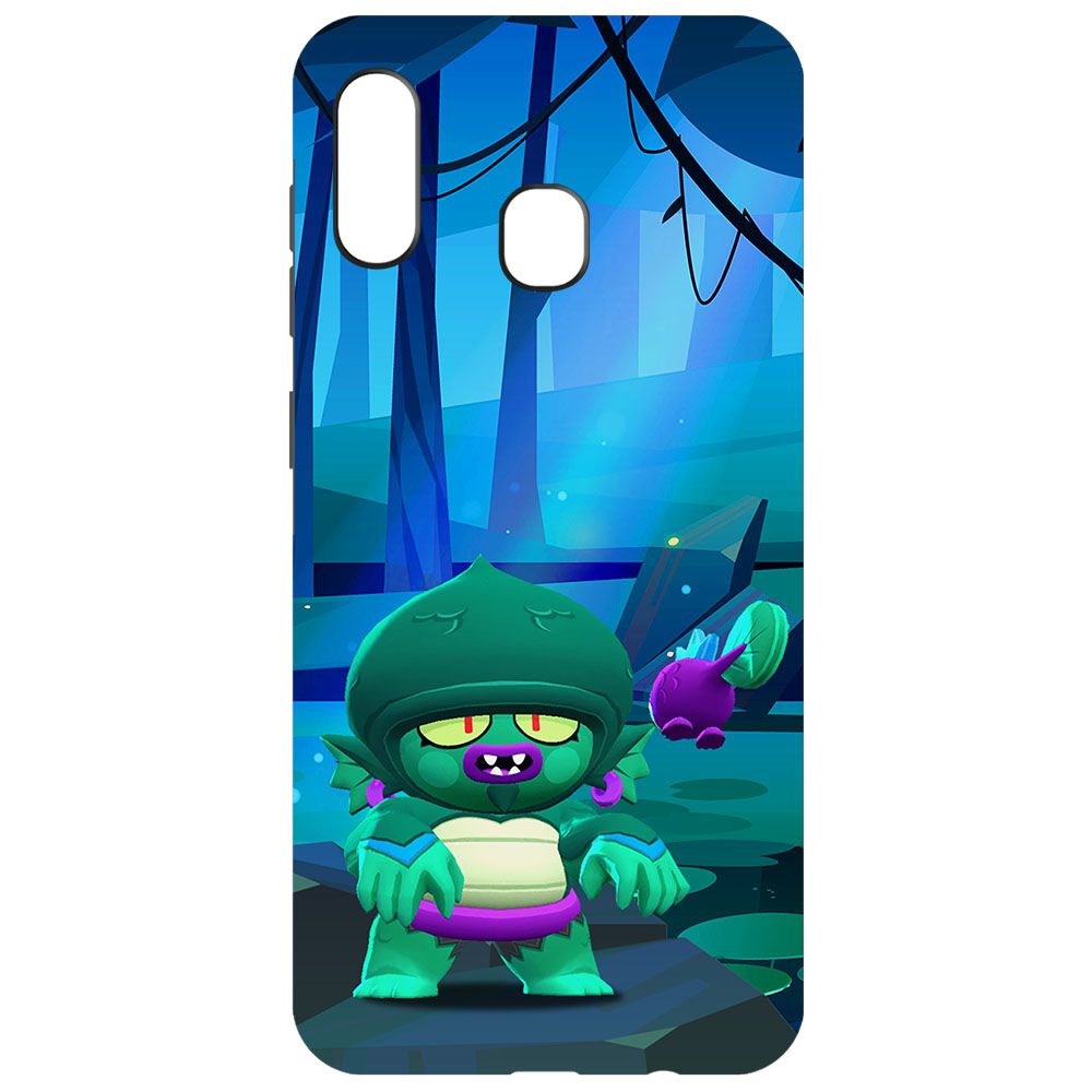 Чехол-накладка Софт Brawl Stars - Болотный Джин для Samsung Galaxy A01 Core (A013)