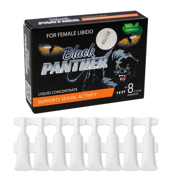 Капли Sitabella Black Panther женские возбуждающие 1,5 мл 8 шт.