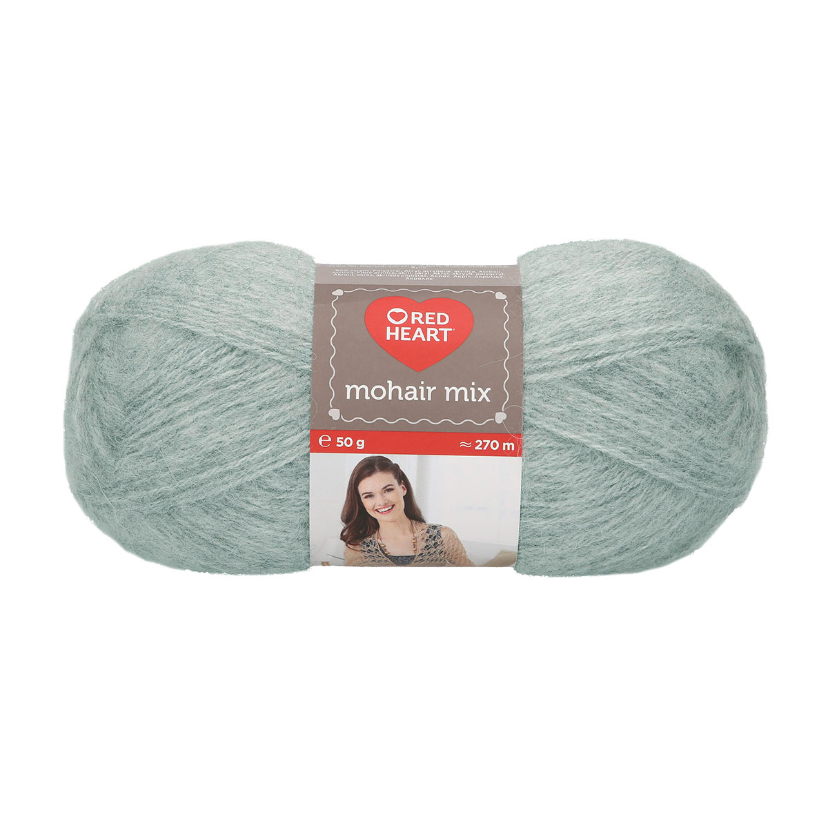 

Пряжа Red Heart Mohair Mix, 50г, 270м (мохер, шерсть, акрил) (00195 серый), 10 мотков, Mohair Mix