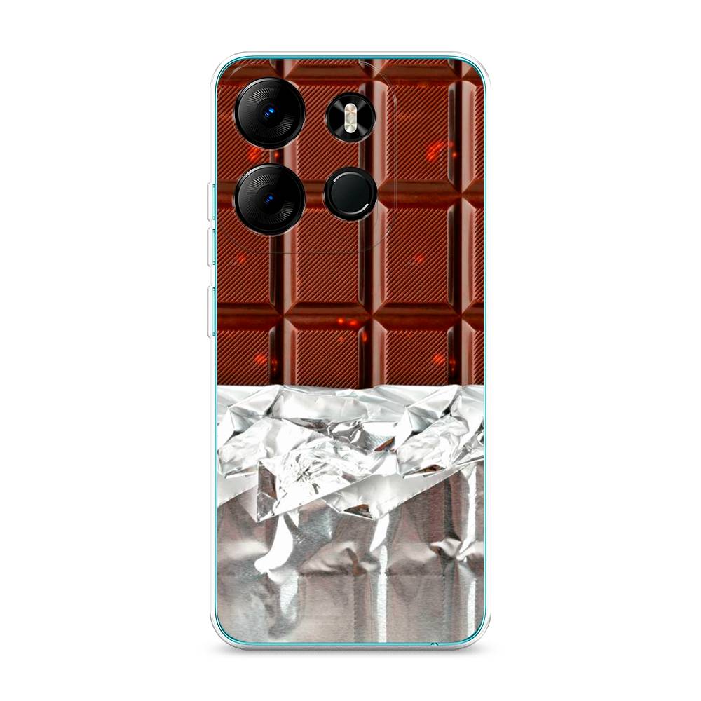 

Чехол на Tecno Pop 7 Pro "Шоколад в обертке", Коричневый, 303450-6