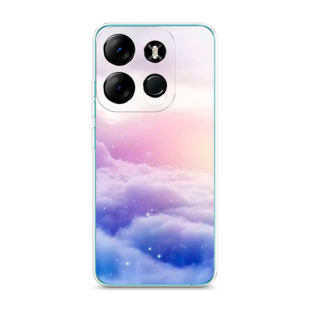 

Чехол на Tecno Pop 7 Pro "Небеса", Голубой;белый;розовый, 303450-2
