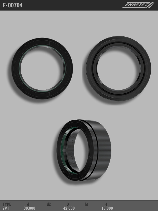 

Сальник рулевой рейки EMMETEC 30x42x15 (7V1) F-00704, F-00704, F00704