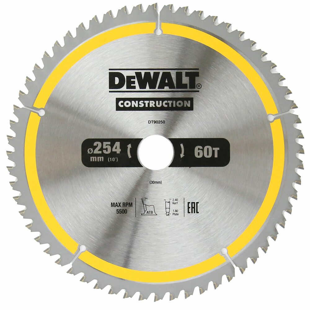 фото Пильный диск dewalt dt90250-qz