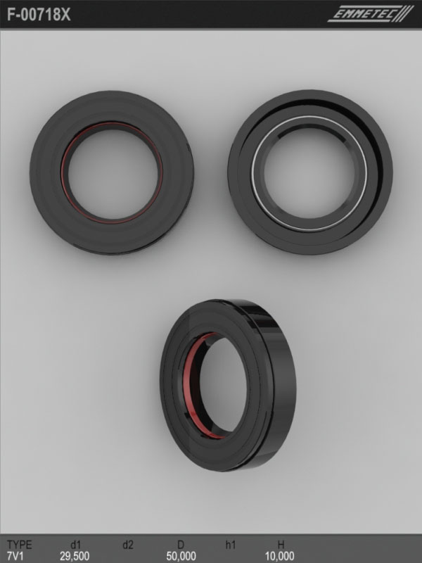 

Сальник рулевой рейки EMMETEC 29.5x50x10(7V1) F-00718X, F-00718X, F00718X