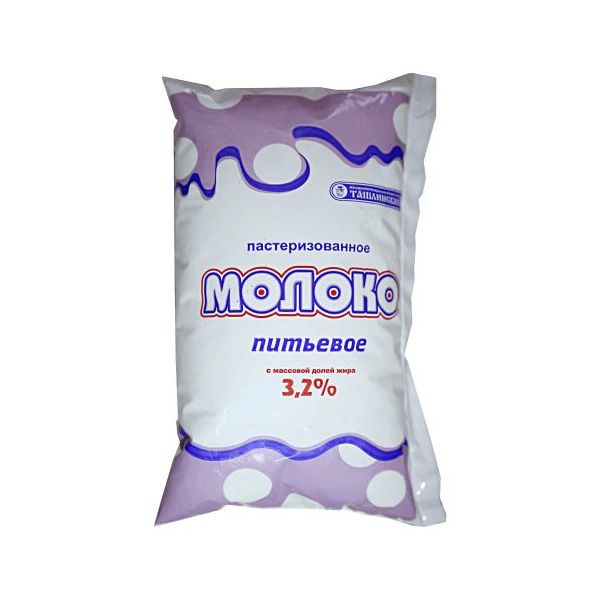 

Молоко 3,2% пастеризованное 900 мл Ташлинский