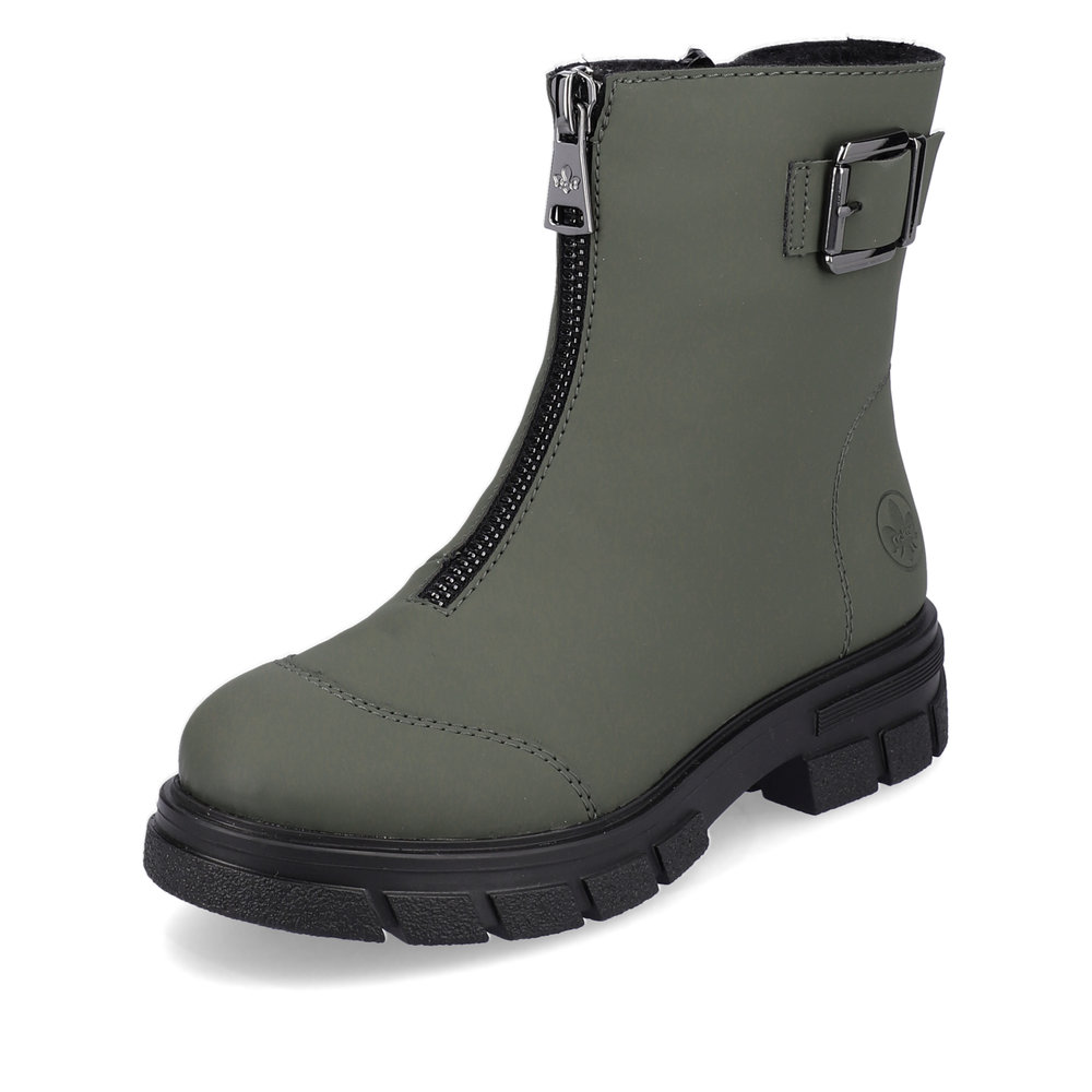 Полусапоги женские Rieker Z9194-54 зеленые 36 RU 8790₽