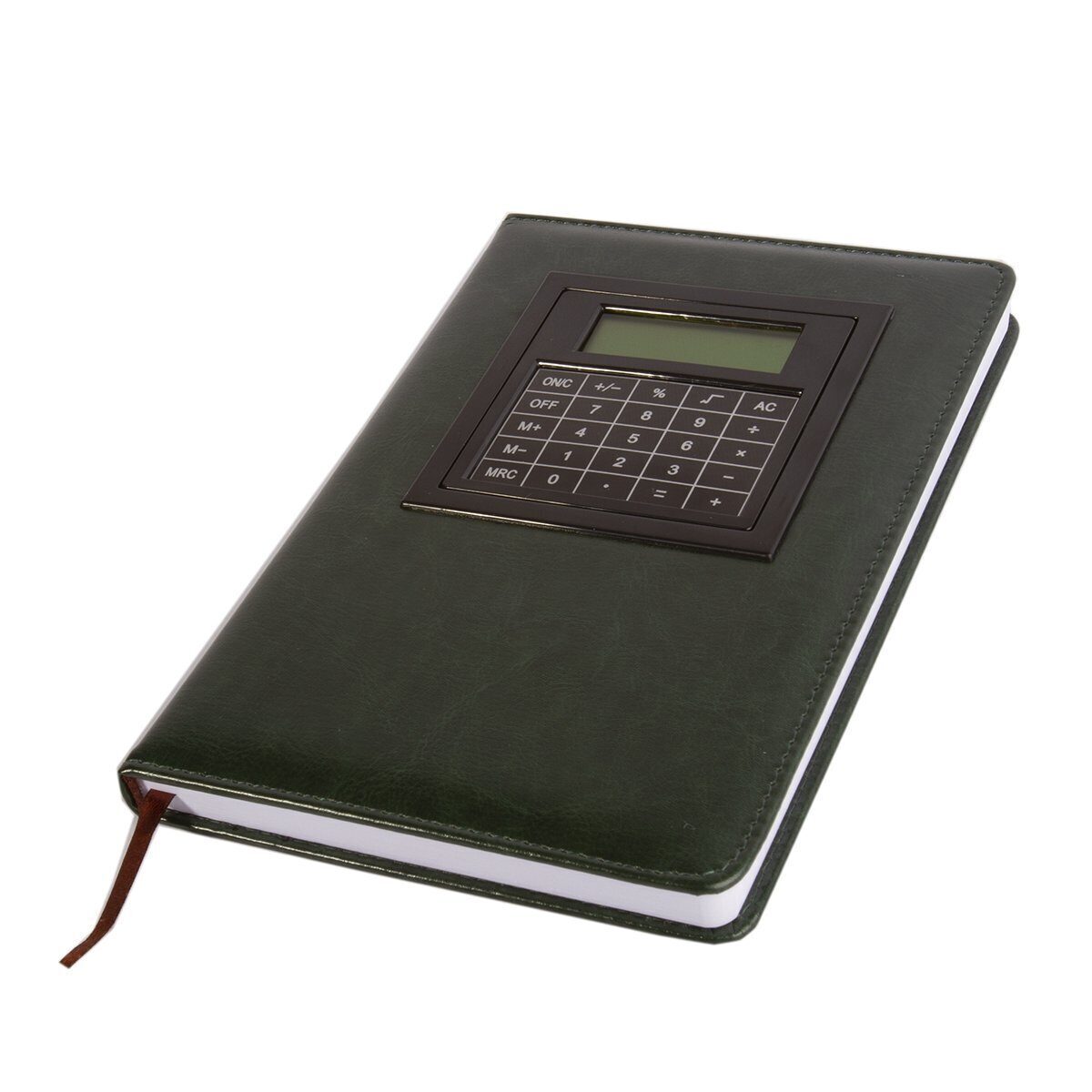 Блокнот Бизнес Yalong с калькулятором, зеленый/Yalong-g-111