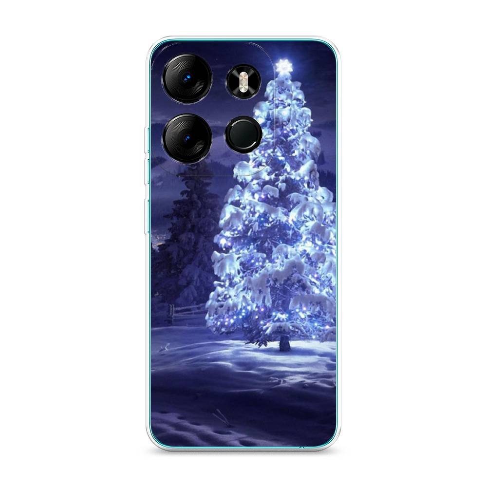 

Чехол на Tecno Pop 7 Pro "Зима 4", Синий;черный;белый, 303450-2