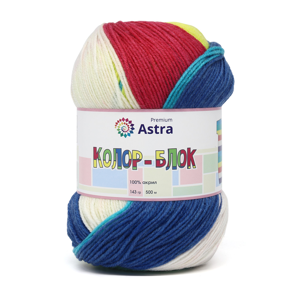 фото Пряжа astra premium 7732632_00004 колор-блок 04 длинно-секционный