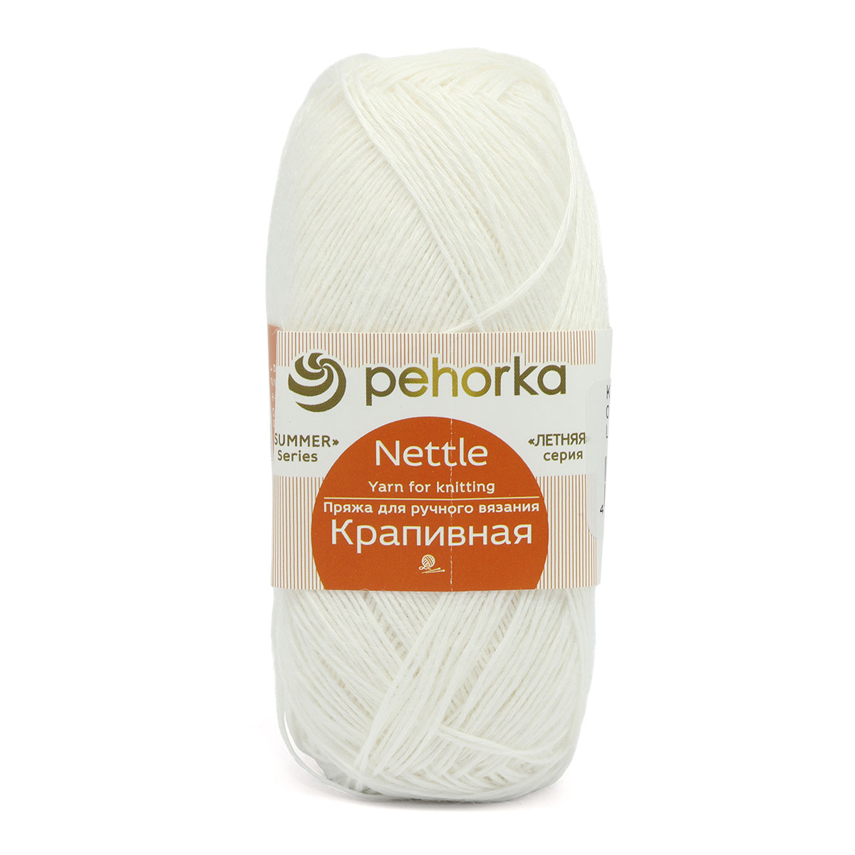 

Пряжа Пехорка 614918_00001 Крапивная 01 белый, Крапивная