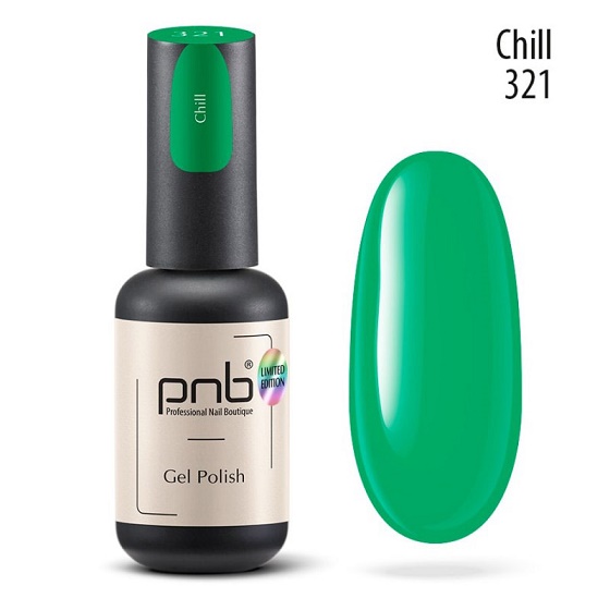 

Гель-лак PNB 321 Chill зеленый 8 мл