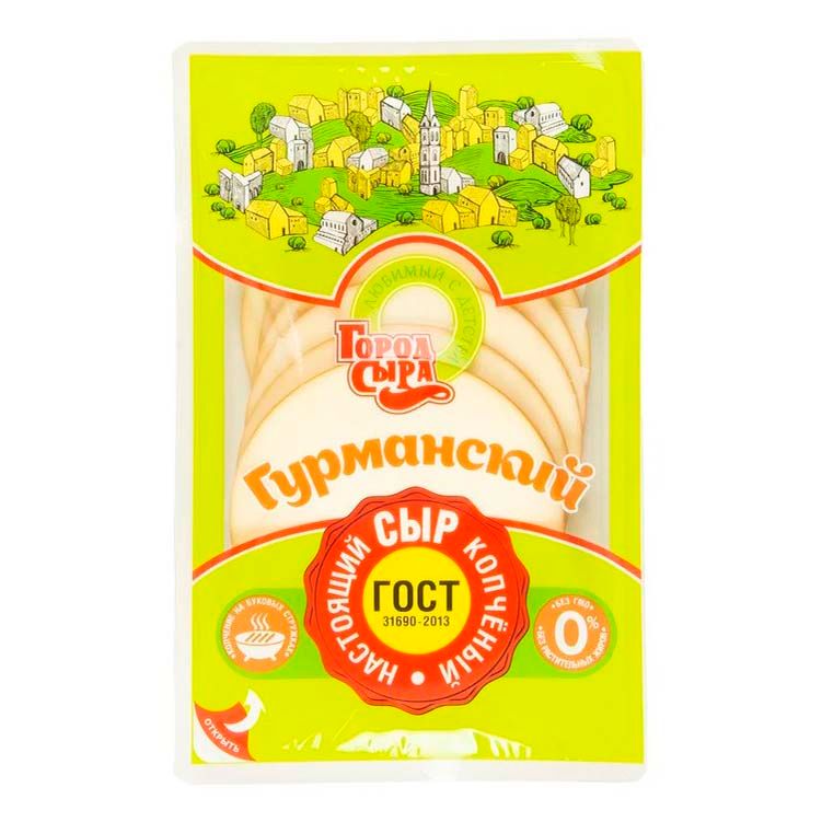 Сыр плавленый Город Сыра Колбасный Гурманский нарезка 40% 150 г