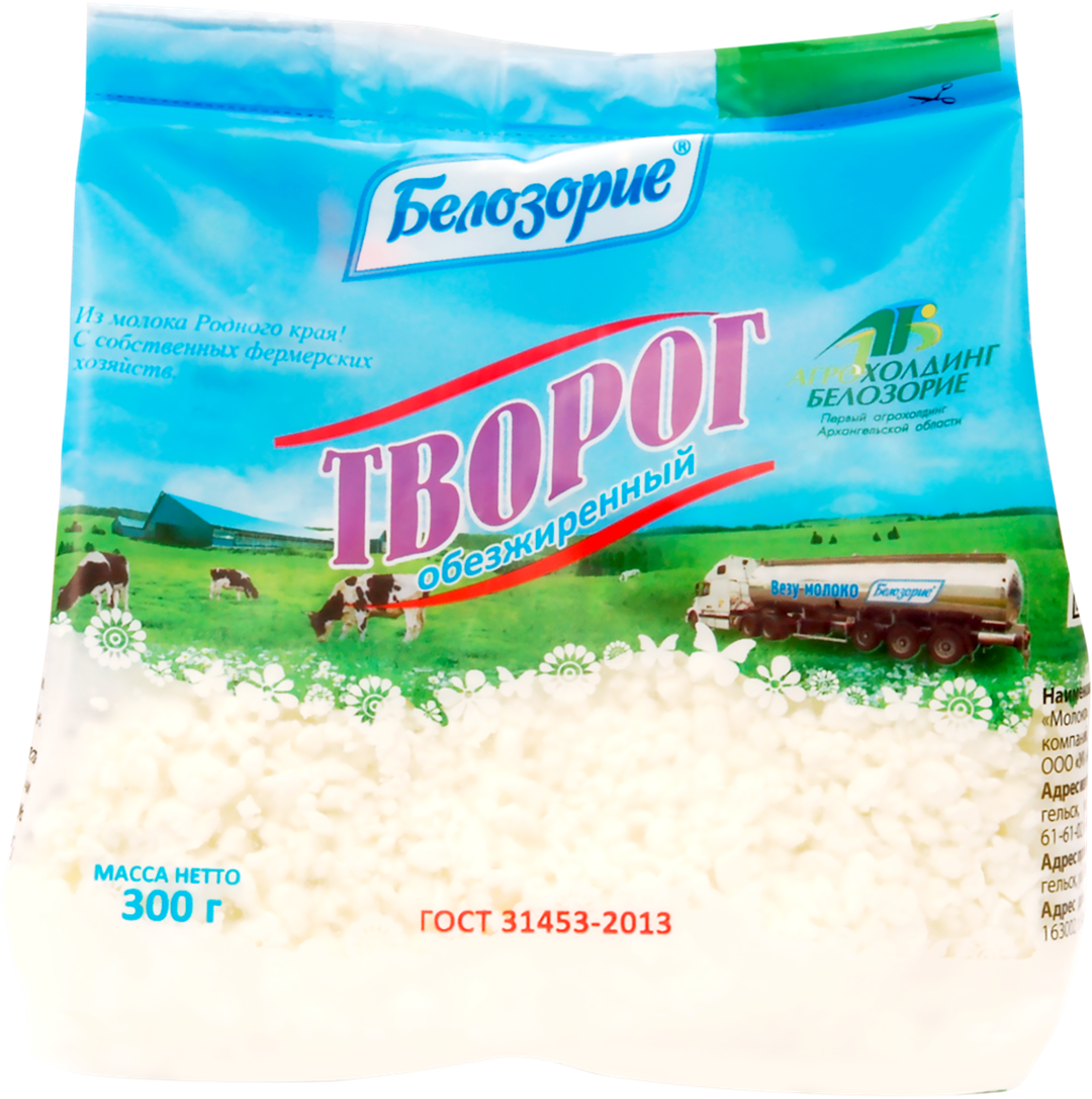

Творог Белозорие 1,8% 300 г БЗМЖ