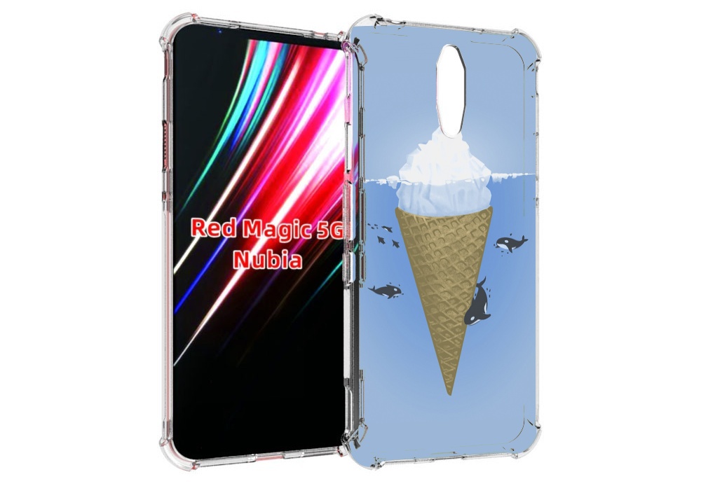 Чехол MyPads мороженное-у-косаток для ZTE Nubia Red Magic 1 5G