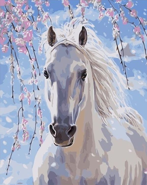 

Картина по номерам Paintboy (Premium) Белый скакун, Белый скакун