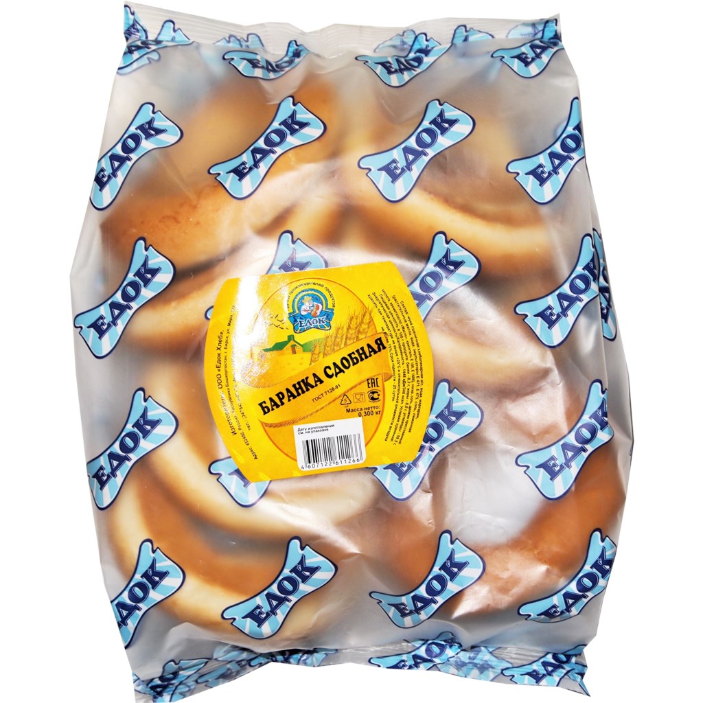 

Баранка Едок Сдобная 300 г