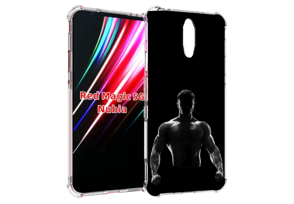 

Чехол MyPads накаченный мужчина в тени мужской для ZTE Nubia Red Magic 1 5G, Прозрачный, Tocco