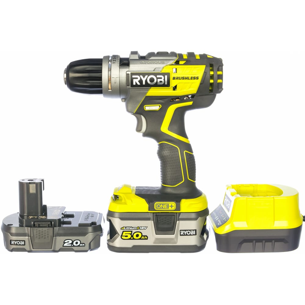 фото Бесщеточная ударная дрель-шуруповерт ryobi one+ r18pdbl-252s 5133003614