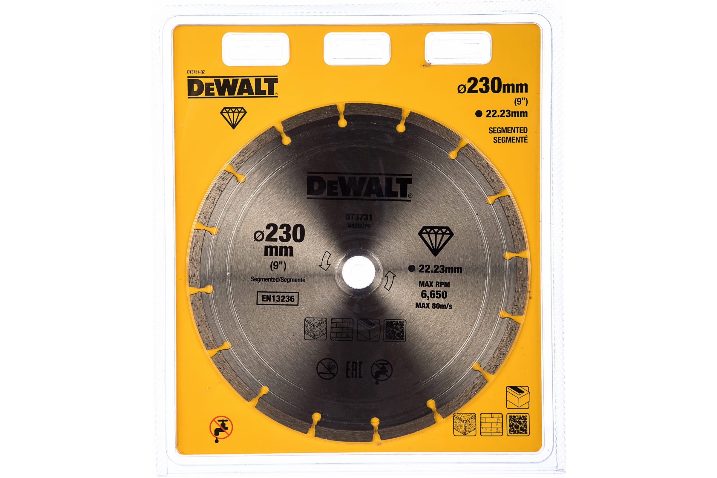 фото Алмазный диск dewalt 230х22.2мм (dt 3731)