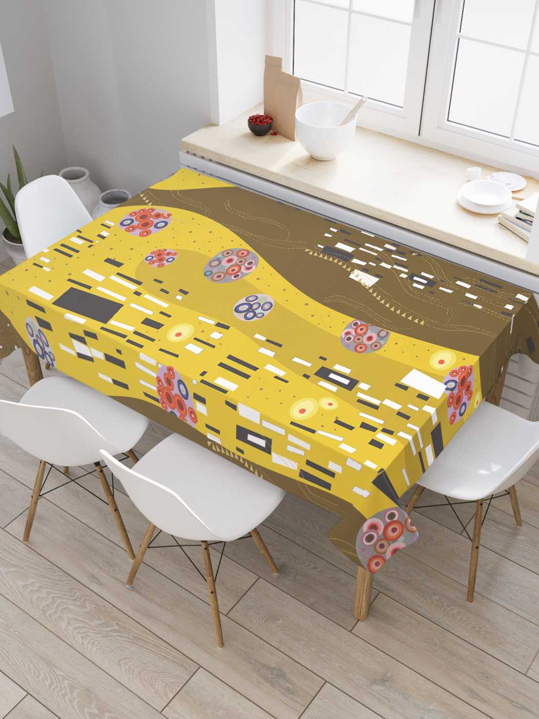 

Скатерть прямоугольная JoyArty "Хаотичная абстракция" из оксфорда, 120x145 см, Коричневый, Хаотичная абстракция