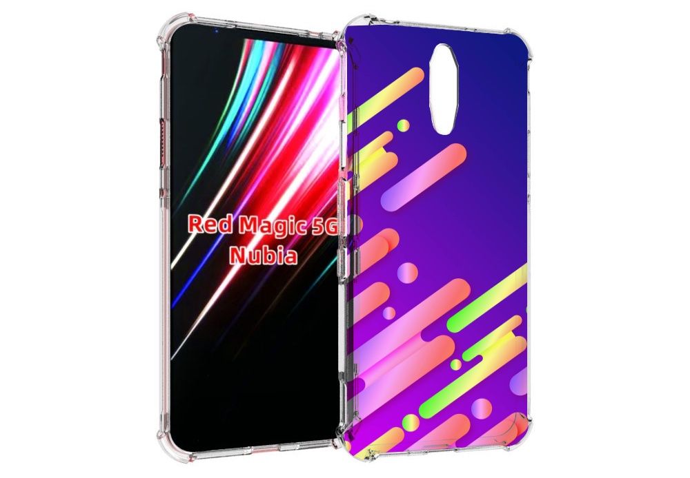 

Чехол MyPads неоновый-фон для ZTE Nubia Red Magic 1 5G, Прозрачный, Tocco