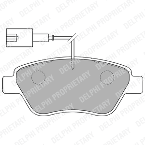 

DELPHI Колодки торм.пер. FIAT Stilo 1.2i/1.6i 01->
