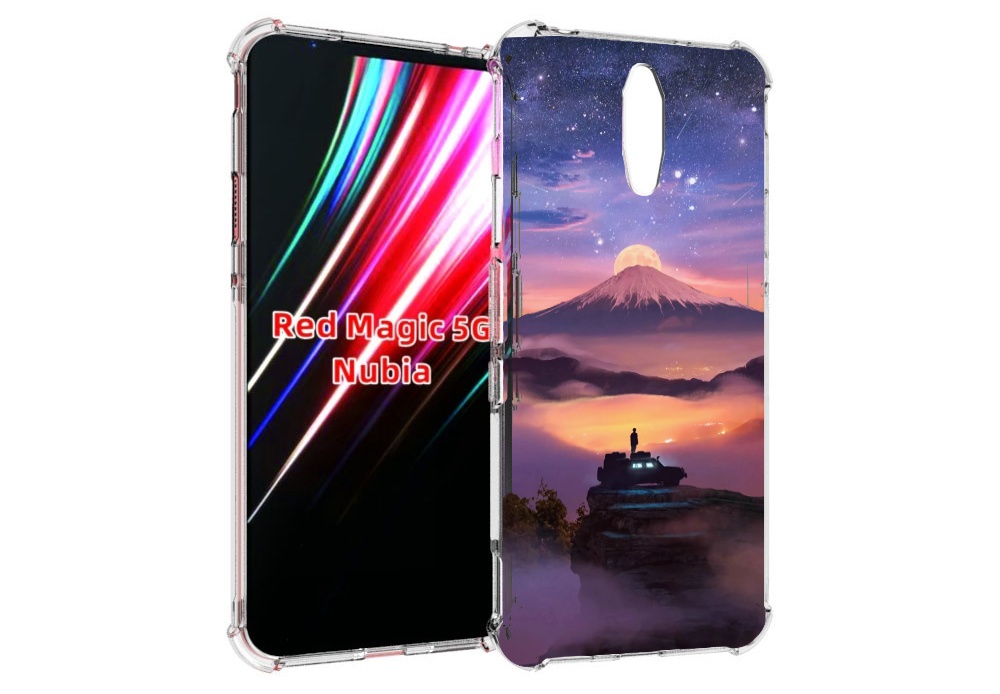 Чехол MyPads ночь-в-горах для ZTE Nubia Red Magic 1 5G