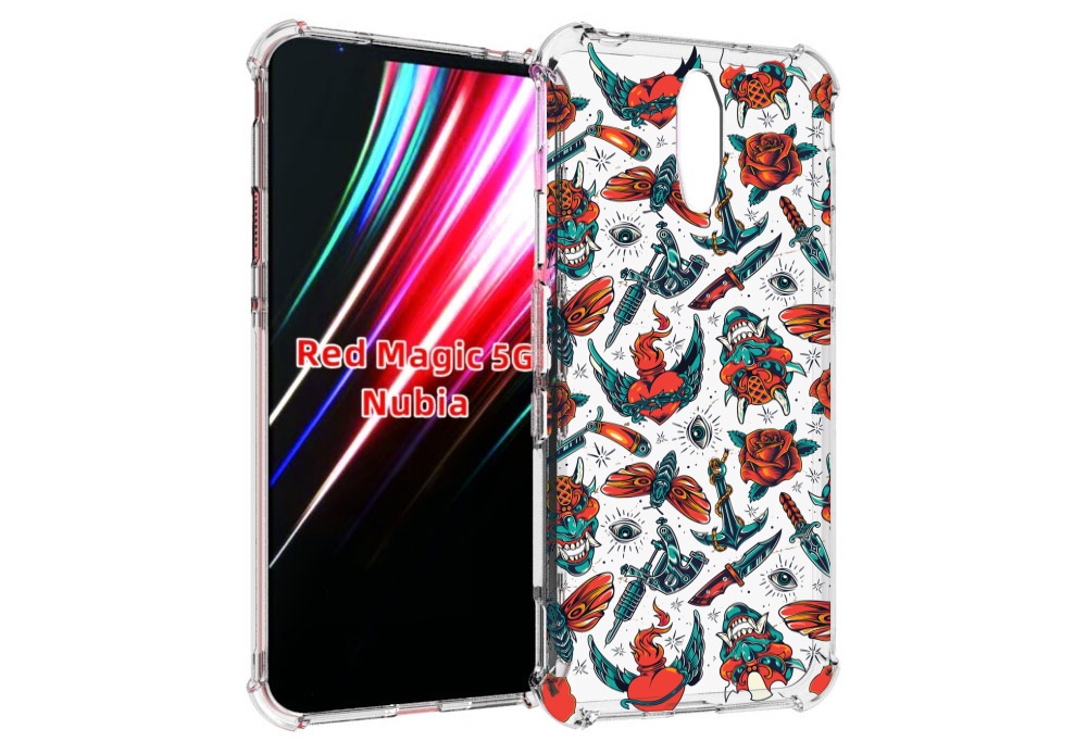 

Чехол MyPads олд-скул-пак для ZTE Nubia Red Magic 1 5G, Прозрачный, Tocco