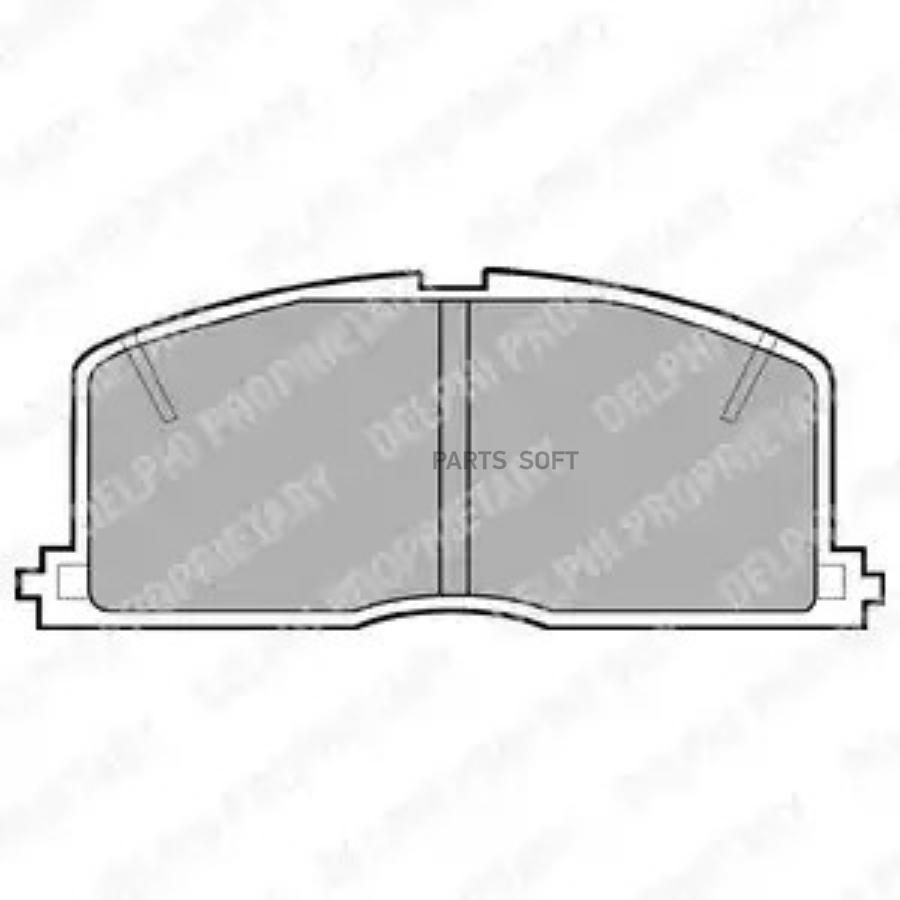 

Колодки торм.пер. TOYOTA Camry/Corolla/Carina II/Celica/MR 2/Starlet 2/83-11/97 DELPHI