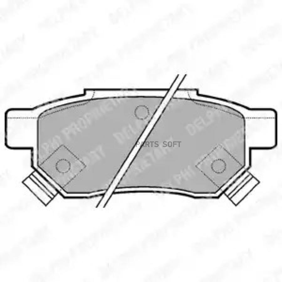 

DELPHI Колодки торм.зад. HONDA Accord 2,0 86-89 ,Civic 1,6 90-> ,Integra 1,6 86-90