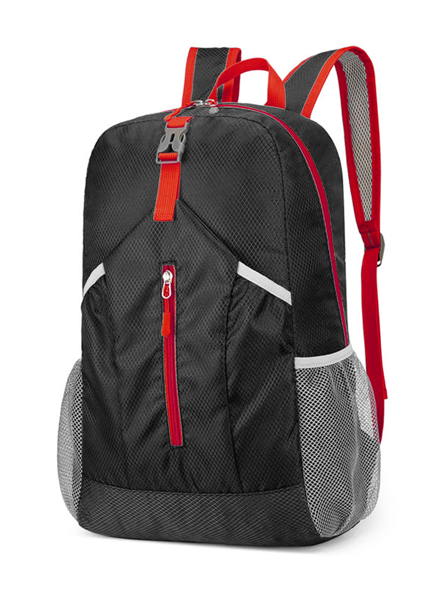 Рюкзак URM М-D01800 водонепроницаемый 24 л, черный с красным