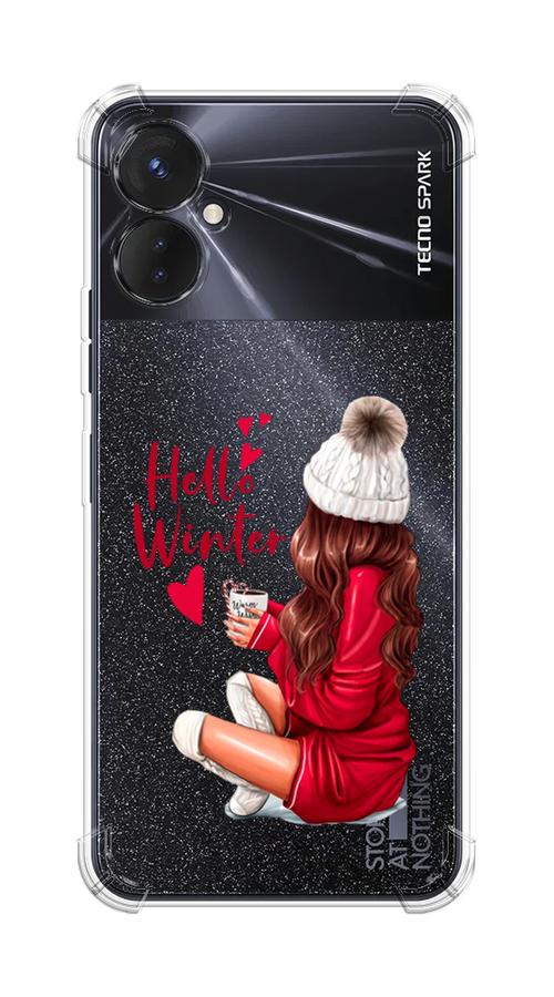 

Чехол Awog на Tecno Spark 9 Pro "Hello winter", Красный;коричневый;белый, 301951-1