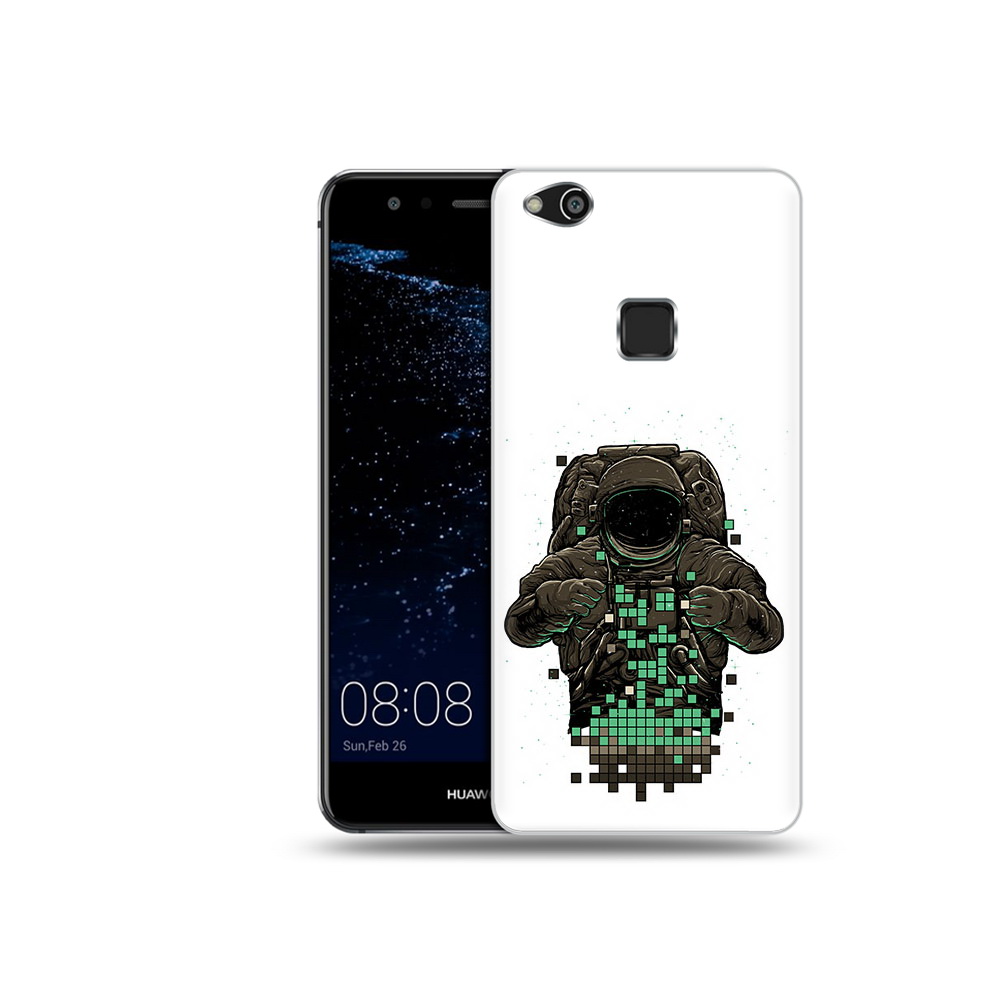 

Чехол MyPads Tocco для Huawei P10 Lite космонавт с пикселями (PT62135.59.394), Прозрачный, Tocco