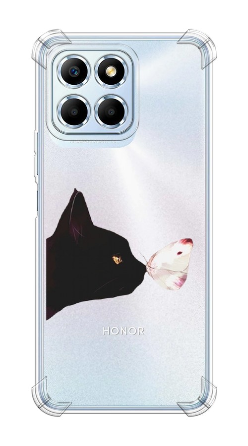 

Чехол Awog на Huawei Honor X6/X6s "Черный кот и бабочка", Бежевый;черный, 6120251-1