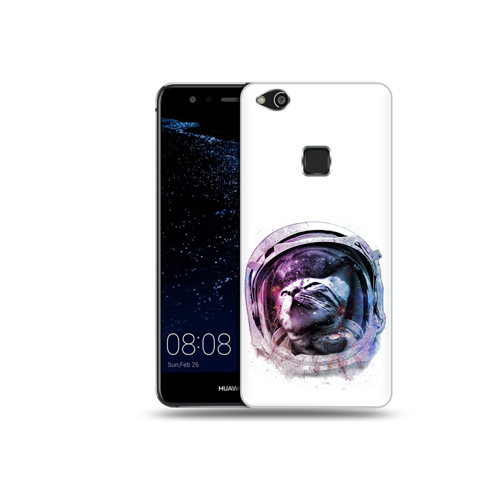 

Чехол MyPads Tocco для Huawei P10 Lite кот в шлеме (PT62135.59.396), Прозрачный, Tocco