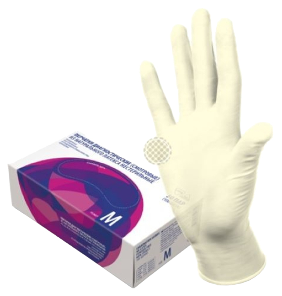 Перчатки латексные Top Glove прозрачные 50 пар M