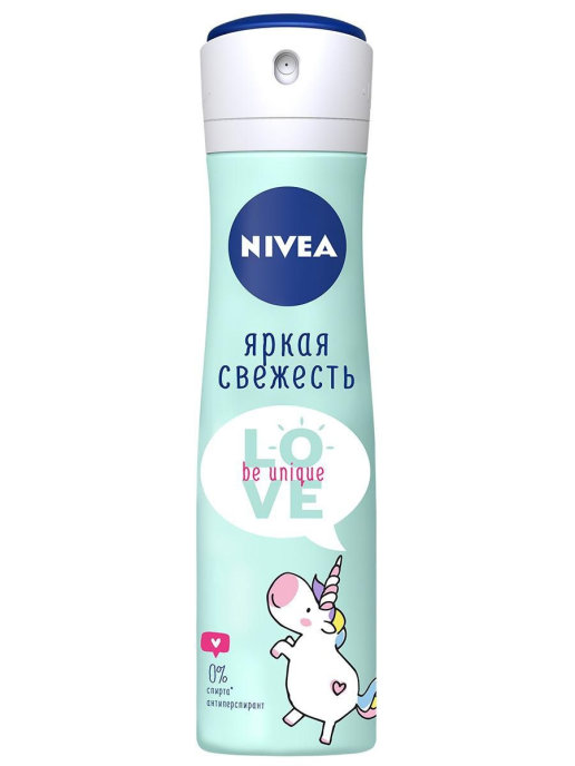 фото Дезодорант-антиперспирант nivea love be unique яркая свежесть 150 мл