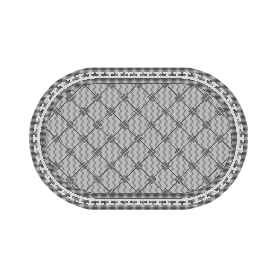 Циновка Люберецкие ковры Эко 110x60 см серый
