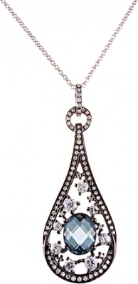 Колье из белого золота 40 см Джей Ви S832BLK4WX_TSP_LT_WG бриллиант 198500₽