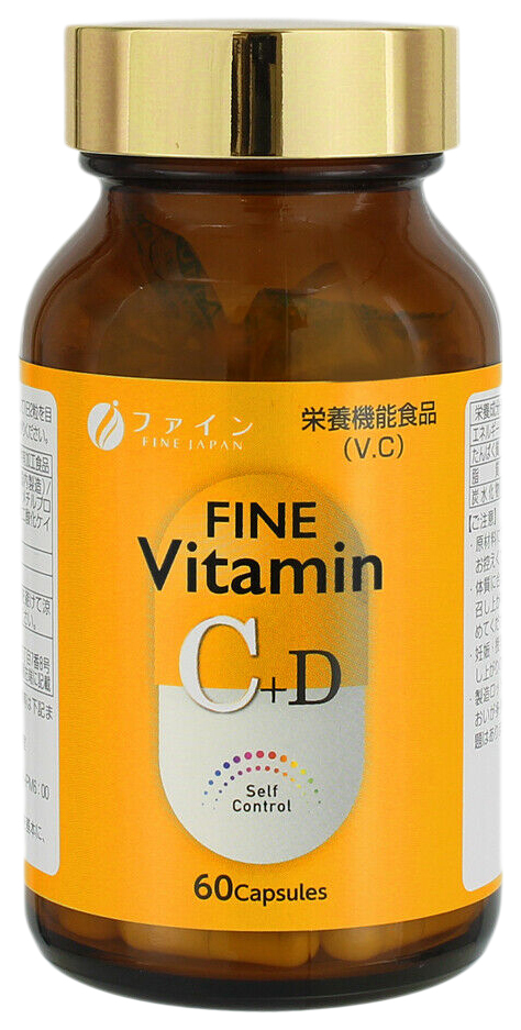 Витамины FINE C+D, капсулы, 60 шт
