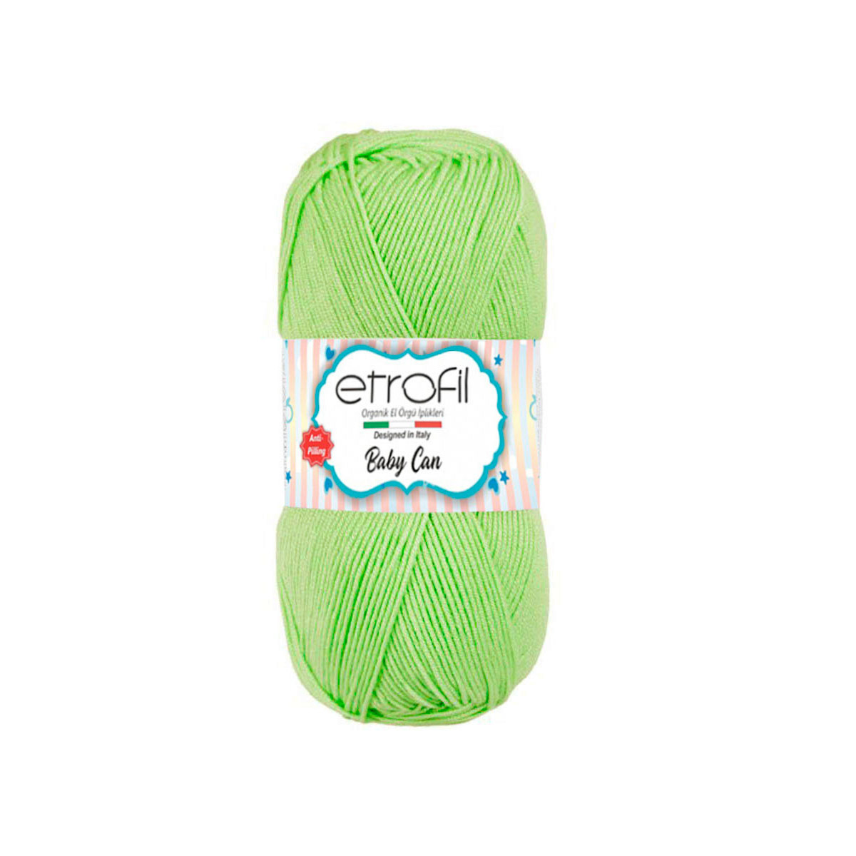 

Пряжа Etrofil Baby Can 100г, 250м (антипиллинговый акрил) 80046 водяная зелень, 5 мотков, Зеленый, BABY CAN