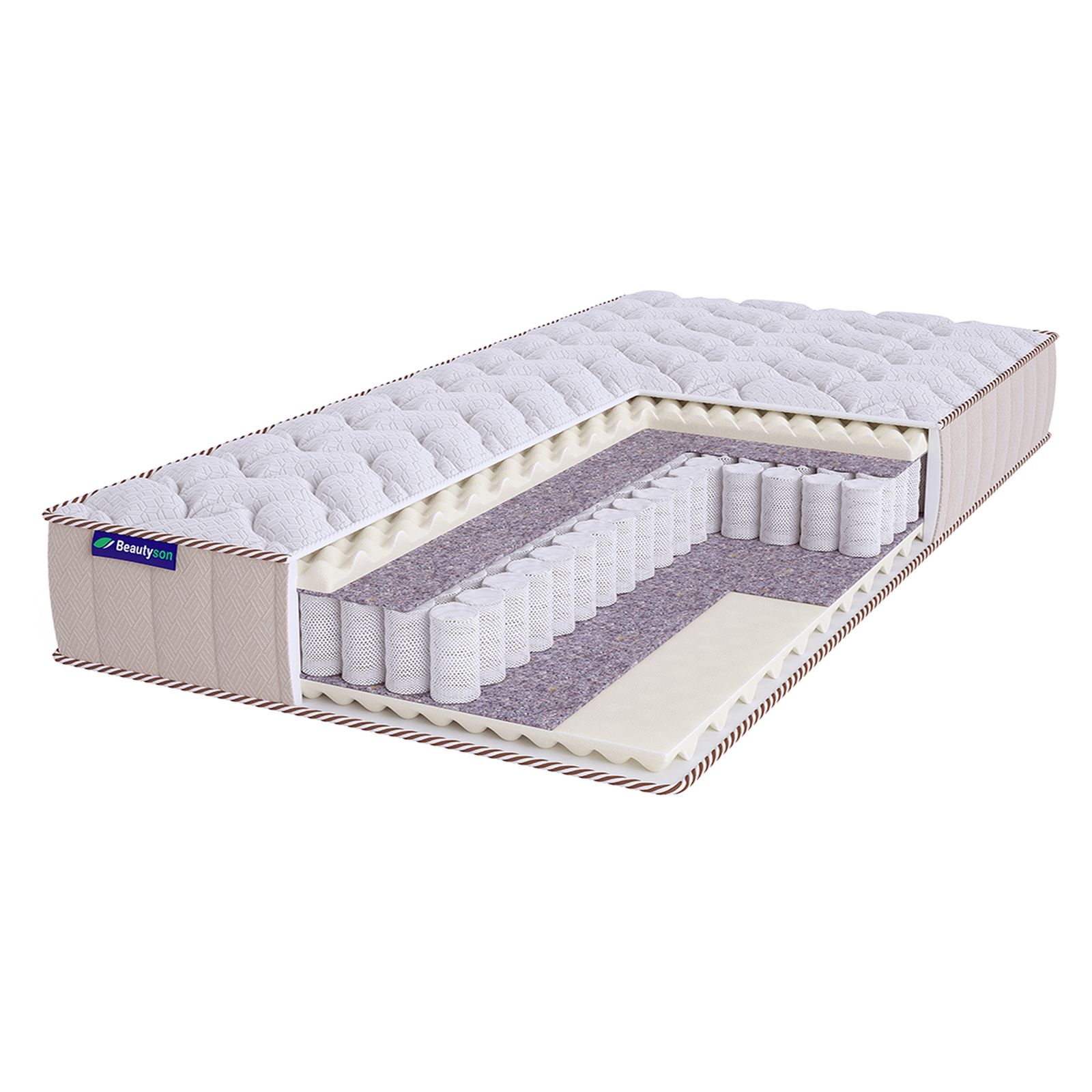 фото Матрас beautyson roll spring massage double s600 lux бесклеевой 115x200x20