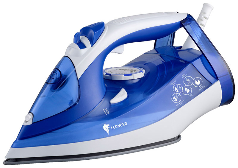 Утюг Leonord LE-1801 белый, синий утюг tefal easygliss plus 2 fv5735e0 синий белый