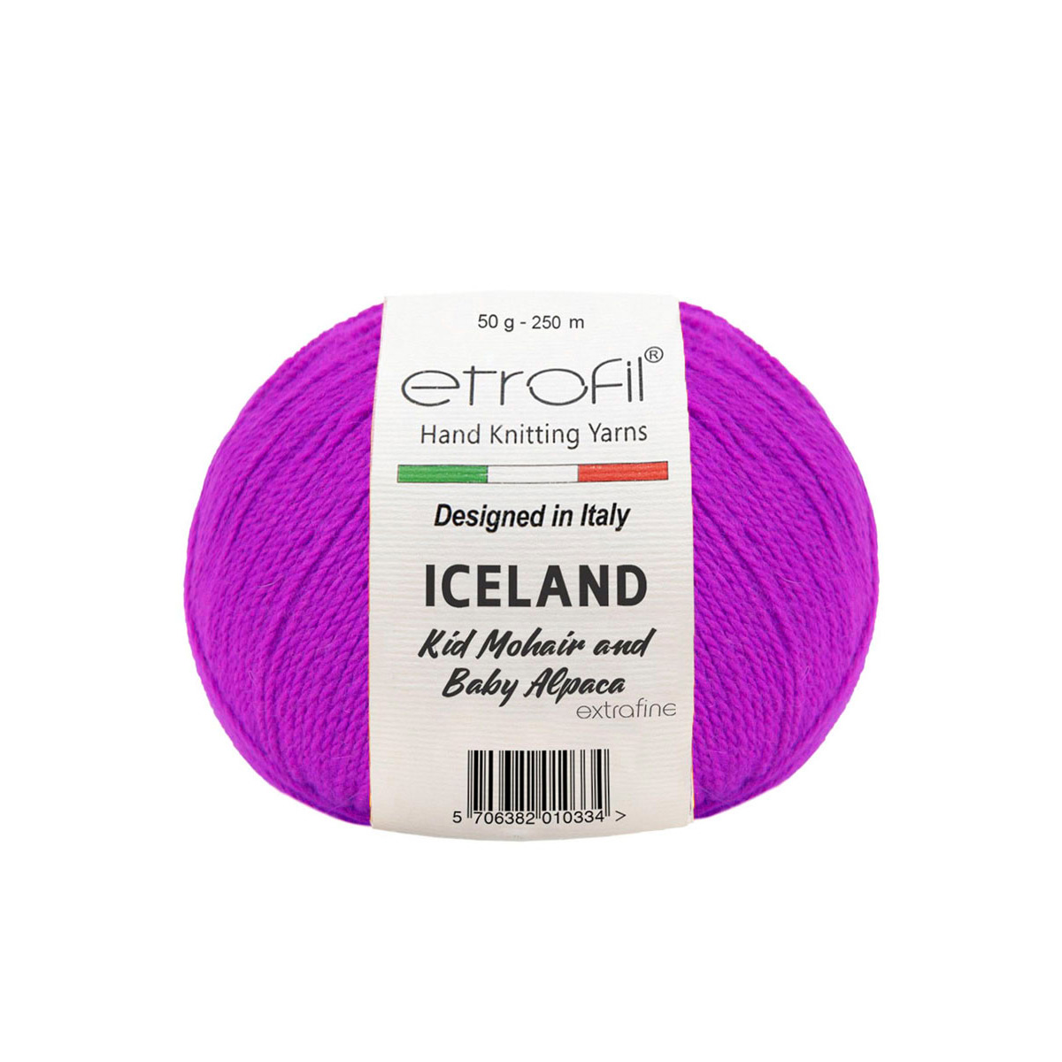 

Пряжа Etrofil Iceland 50г, 250м (кид мохер, беби альпака) (70614 фиолетовый), 10 мотков, ICELAND